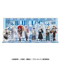 ブルーロック32巻セット＋キャンパスアート＋アクリルジオラマ＋アクリルフィギュア ブルーロック_背景カード付 アクリルジオラマスタンド メモリアル(人狼