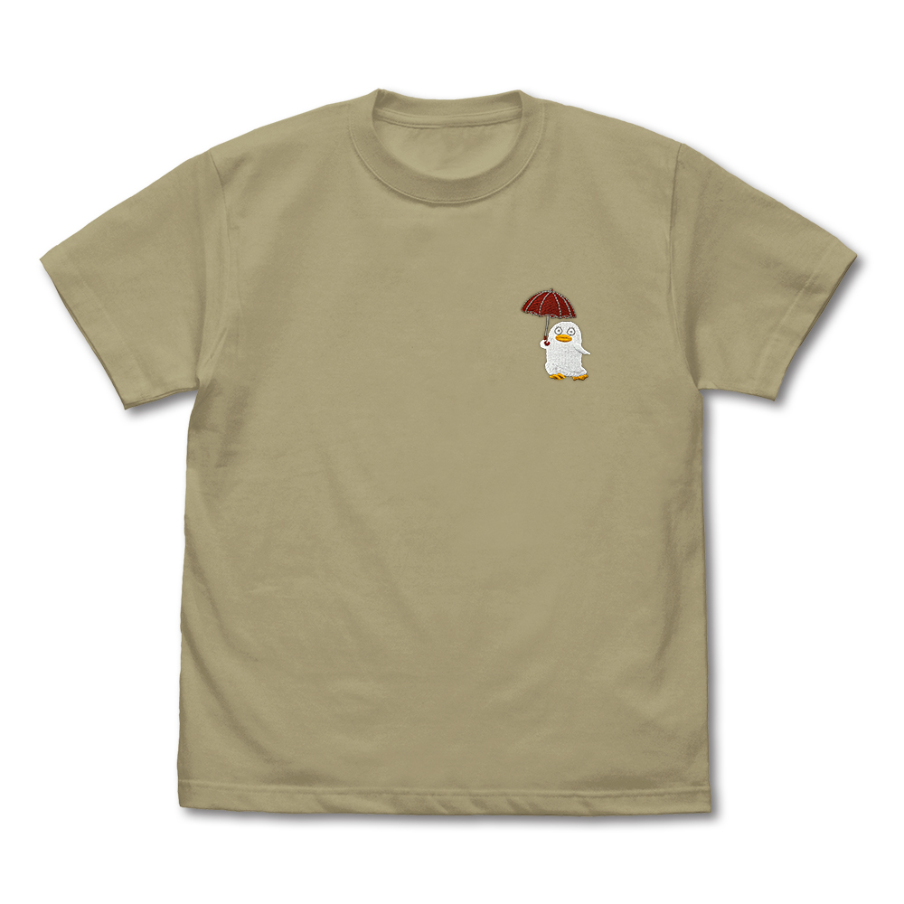 銀魂 Tシャツ 神楽 沖田 エリザベス Mサイズ Lサイズ 銀魂_XLサイズ_エリザベス ワンポイント刺繍Tシャツ/SAND KHAKI | 銀魂