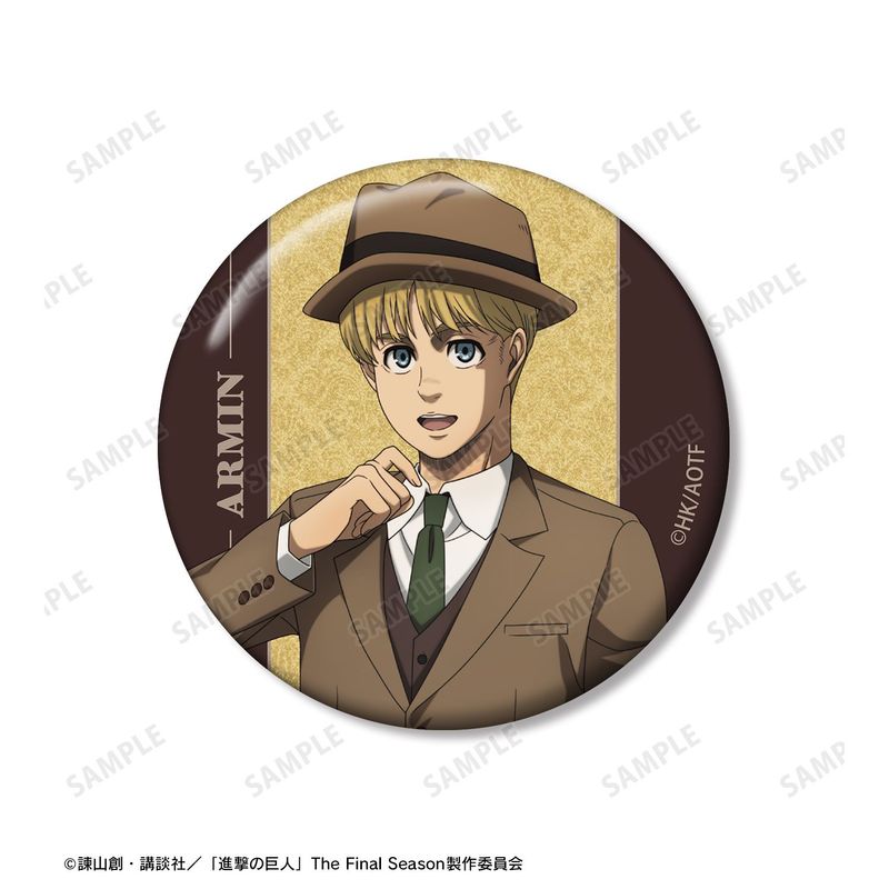 進撃の巨人_アルミン グリッター缶バッジ2個セット vol.2 | 進撃の巨人
