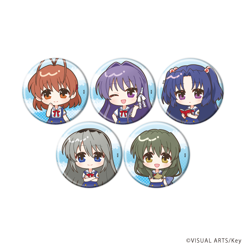 CLANNAD_缶バッジ03/コンプリートセット(全5種)(ミニキャライラスト