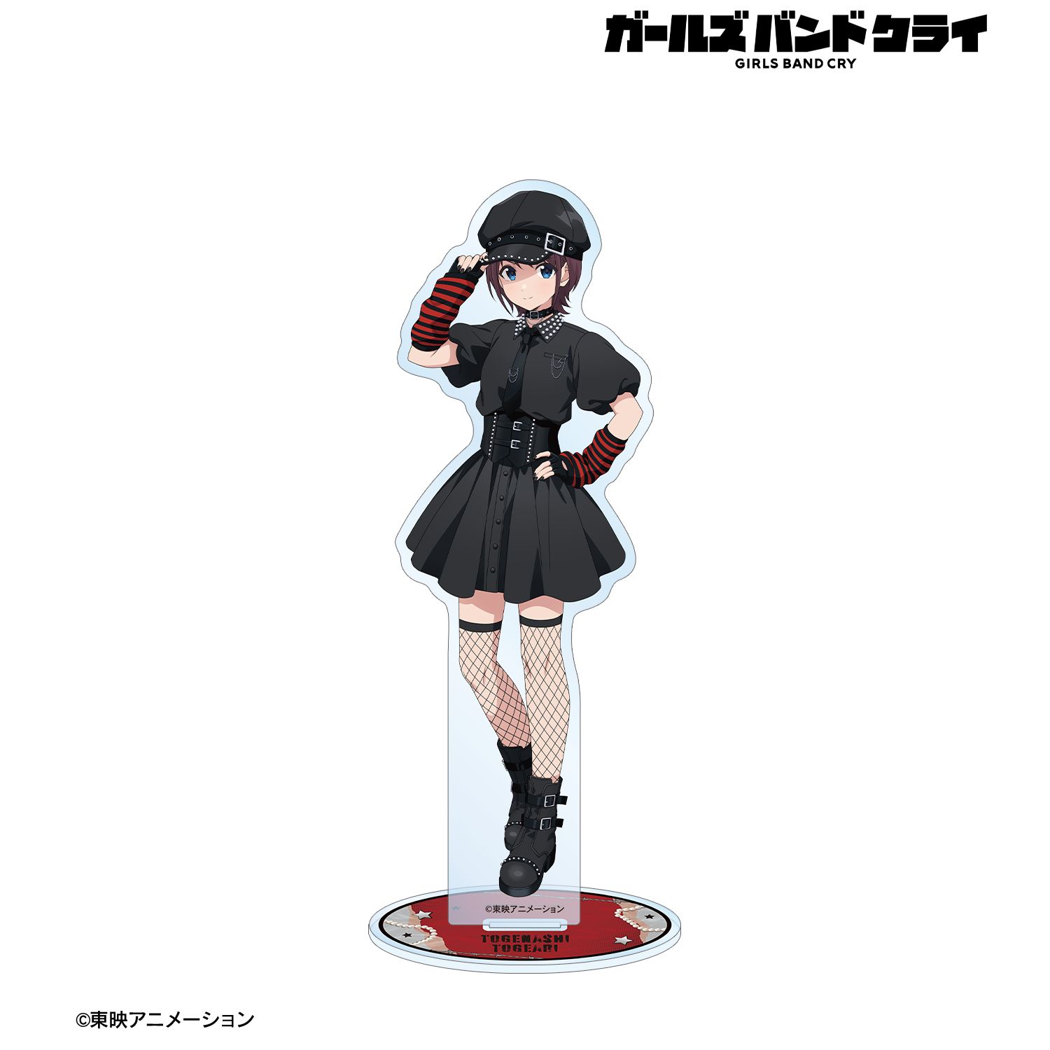 仁菜 すばる 桃香 アクリルコースター　棘ナシ ソフマップ ガールズバンドクライ ガールズバンドクライ_描き下ろし 井芹 仁菜 パンクファッションver