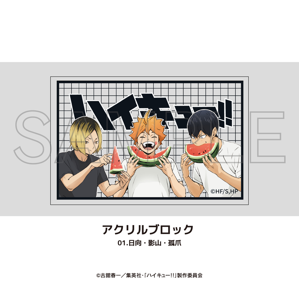 ハイキュー!!_アクリルブロック 01.日向・影山・孤爪 | ハイキュー
