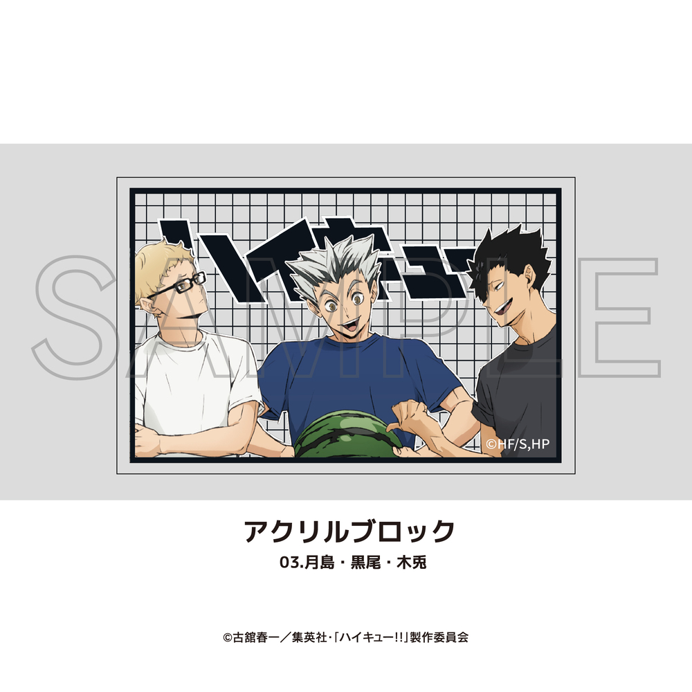 ハイキュー!!_アクリルブロック 02.月島・黒尾・木兎 | ハイキュー