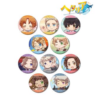 ヘタリア World☆Stars_BIGホログラム缶バッジ パステルフラワーコーデ