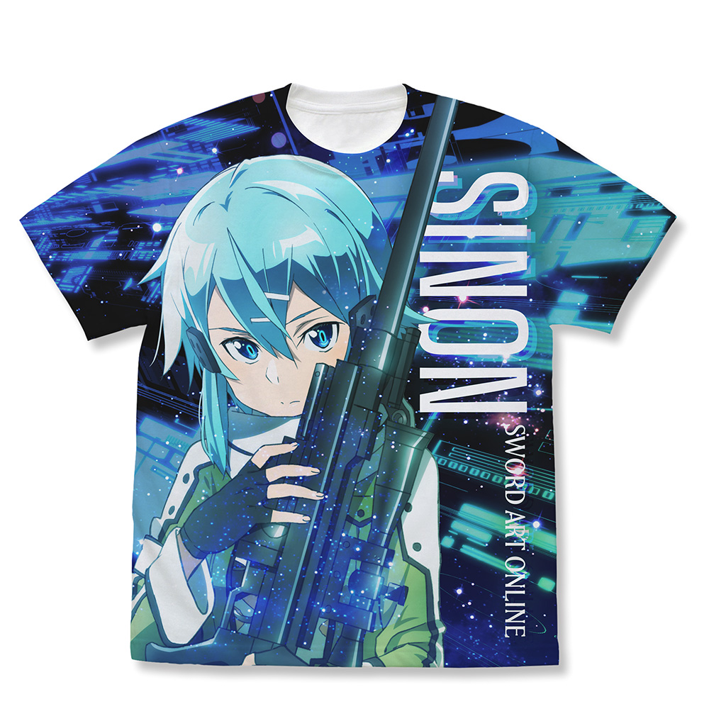 ソードアート・オンライン_Mサイズ_シノン フルグラフィックTシャツ 氷