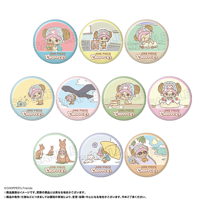 ONE PIECE CHOPPER's_トレーディング缶バッジ 【BOX／10パック入り