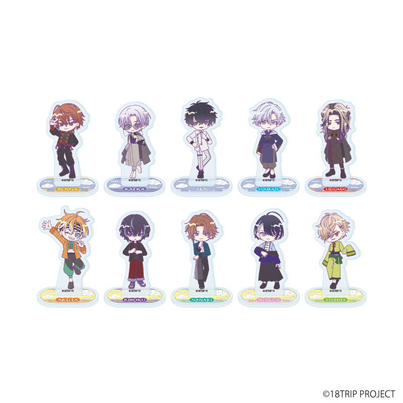 18 ミニキャライラストアクリルジオラマ（コンプリートセット）　コミケ 18TRIP_アクリルぷちスタンド10/チャイナver. コンプリートセット(全10