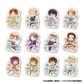 ヘタリア World☆Stars_トレーディング缶バッジ パステルフラワー
