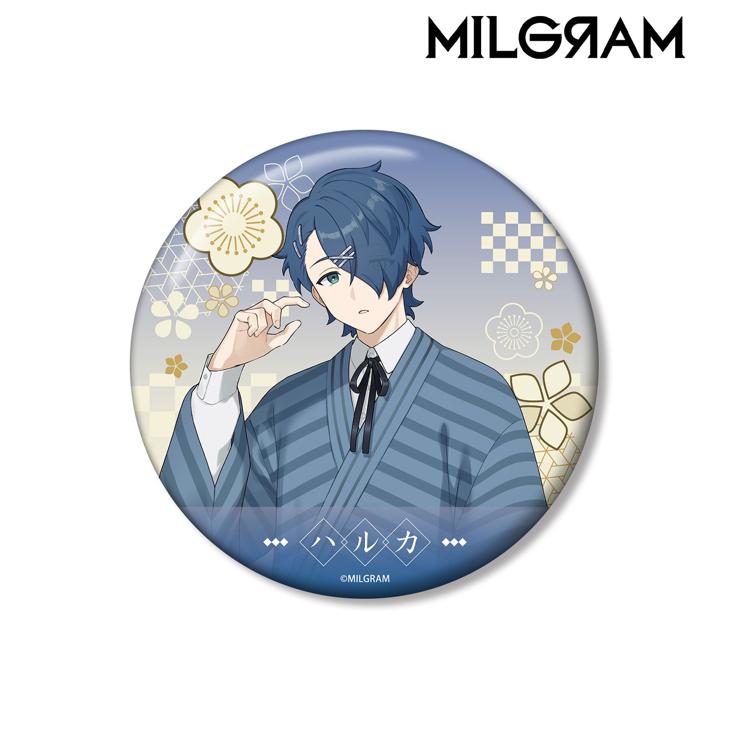MILGRAM ミルグラム ハルカ まとめ売り 缶バ イラカ ブロマイド 特典 MILGRAM -ミルグラム-_描き下ろし ハルカ レトロ和装ver. 100mm缶