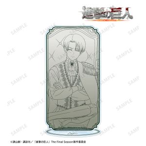 Attack Titan_Newly drawn illustration: Levi - Dreaming Throne - Line art version - Extra-large acrylic Stand