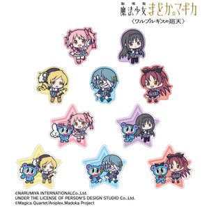 Puella Magi Madoka Magica the Movie: Walpurgis Night - ANGEL BLUE Collaboration Trading Chibi Character Die-Cut Stickers (Unit: Complete Box / 10 Packs)