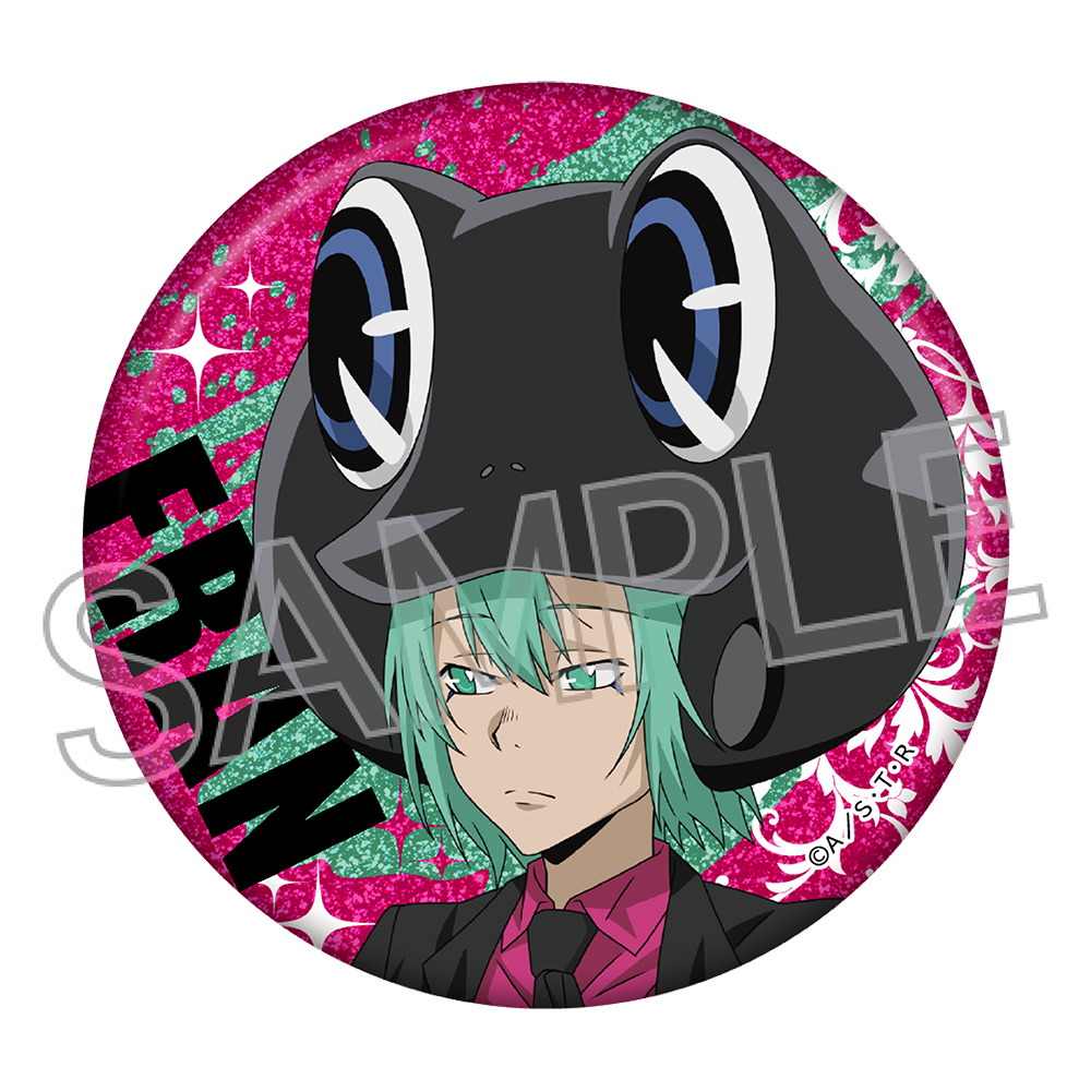 家庭教師ヒットマンREBORN　フラン　グッズ　缶バッジ 家庭教師ヒットマンREBORN!_Nero e Magenta グリッター缶バッジ フラン
