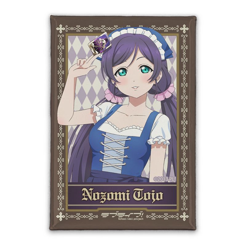 ラブライブ!_描き下ろし 東條 希 スクエア缶バッジ ディアンドルVer