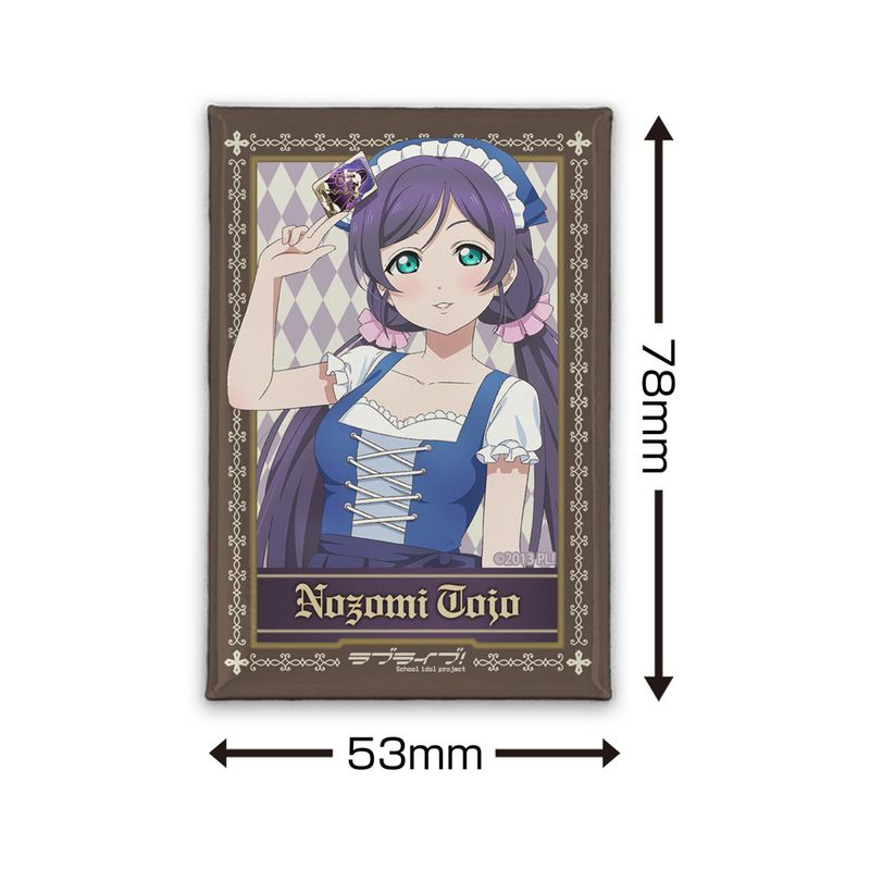 ラブライブ!_描き下ろし 東條 希 スクエア缶バッジ ディアンドルVer