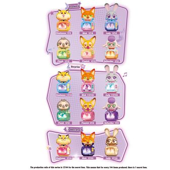 ズートピア PERIHAPI! 眠るハグ フィギュア 全8種 BOX ズートピア_PERIHAPI! 肩ズンHug. ズートピア 【BOX／8個入り