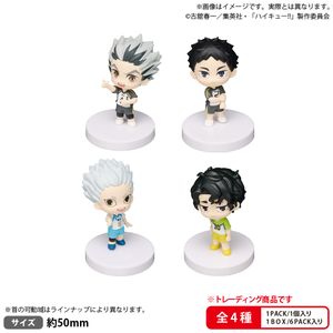ハイキュー!!_BUSHIROAD THE BOX　みあげてすたぁマスコット 梟谷学園高校・鴎台高校・井闥山学院高校　【コンプリートBOX／6個入り】
