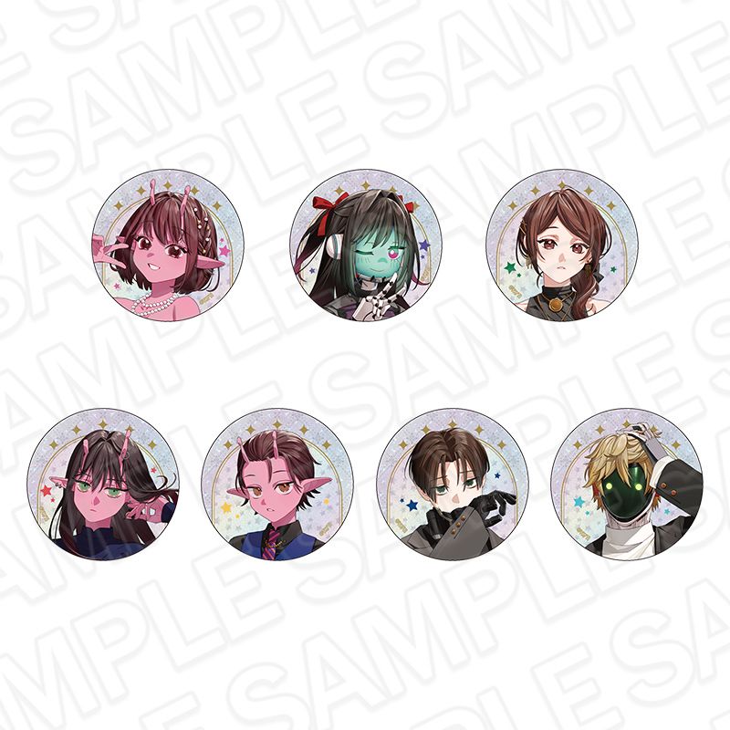 銀河特急 ミルキー☆サブウェイ トレーディングホログラムカンバッジ Party ver. ランダム／7個入りコンプリートセット