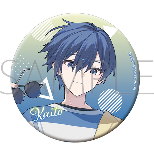 グリッター缶バッジ／KAITO