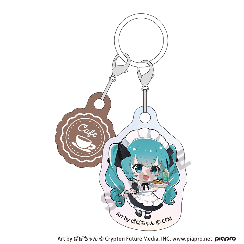 初音ミク アクセントチャーム　初音ミク　レトロ喫茶　ミニキャラ