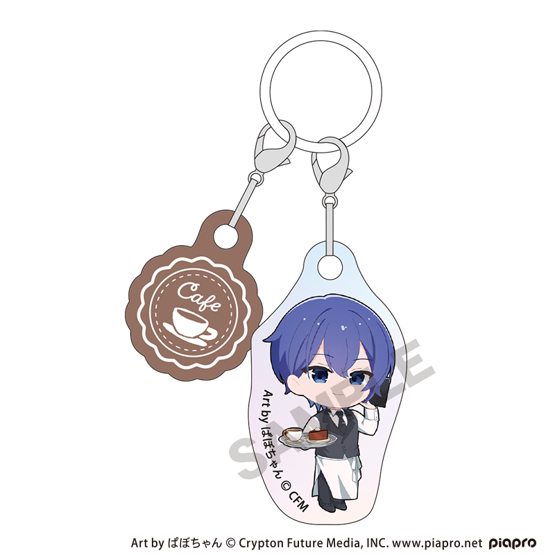 初音ミク アクセントチャーム　KAITO　レトロ喫茶　ミニキャラ