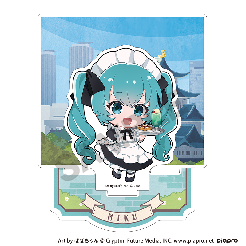 初音ミク ジオラマアクリルスタンド　初音ミク　レトロ喫茶　ミニキャラ