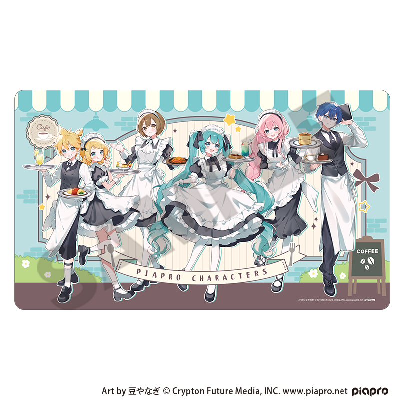 初音ミク ラバーマット　レトロ喫茶