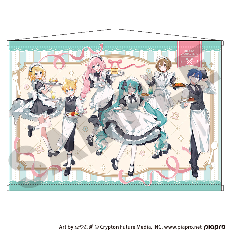 初音ミク B1タペストリー　レトロ喫茶