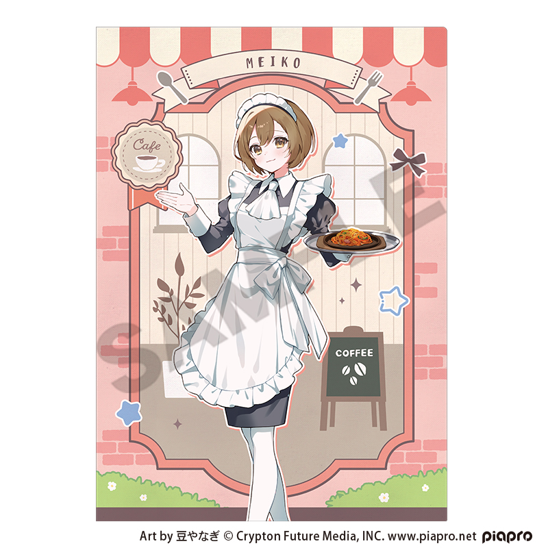 初音ミク シングルクリアファイル　MEIKO　レトロ喫茶