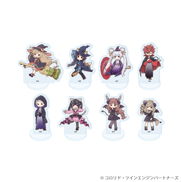 アクリルぷちスタンド コンプリートセット(全8種) ハロウィン(グラフアートイラスト)