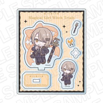 魔法少女ノ魔女裁判 アクリルパーツ 蓮見レイア 制服風コーデ デフォルメ ver.