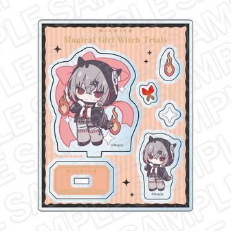 魔法少女ノ魔女裁判 アクリルパーツ 紫藤アリサ 制服風コーデ デフォルメ ver.