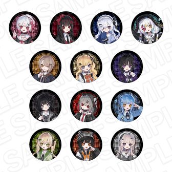 魔法少女ノ魔女裁判 ホログラムカンバッジ(ランダム) 制服風コーデ ver.【コンプリート/OPP/13個入り】