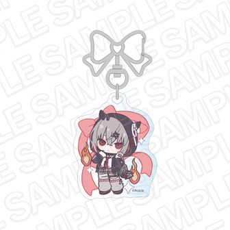 魔法少女ノ魔女裁判 ホログラムキーホルダー 紫藤アリサ 制服風コーデ デフォルメ ver.