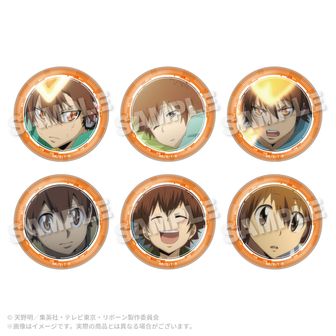 家庭教師ヒットマンREBORN! トレーディングコレクション缶バッジ 沢田綱吉ver.　【コンプリートBOX／6個入り】