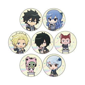 FAIRY TAIL 100年クエスト トレーディング缶バッジ（学園／ver.B） 【BOX／7個入り】