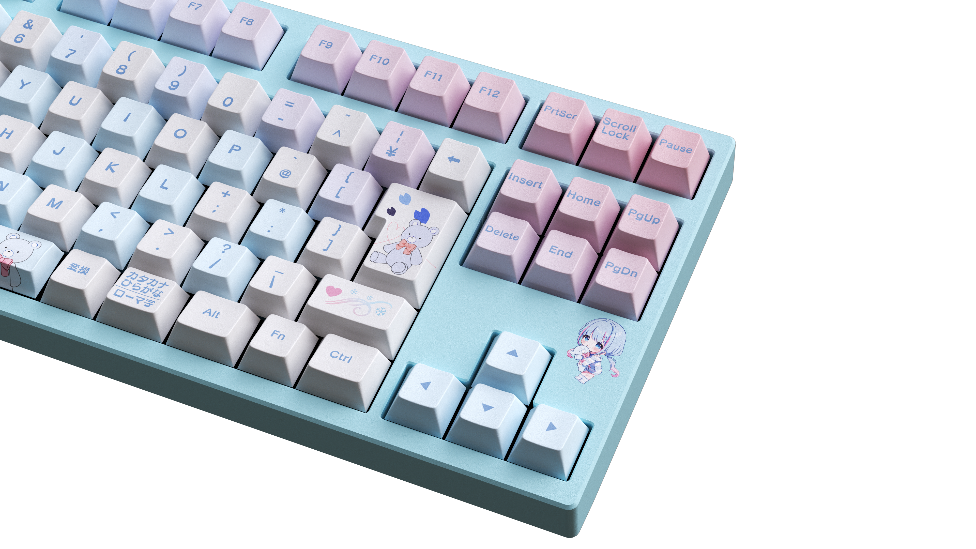 碧依さくら×AMICIS】ゲーミングキーボード 80HE 日本語配列