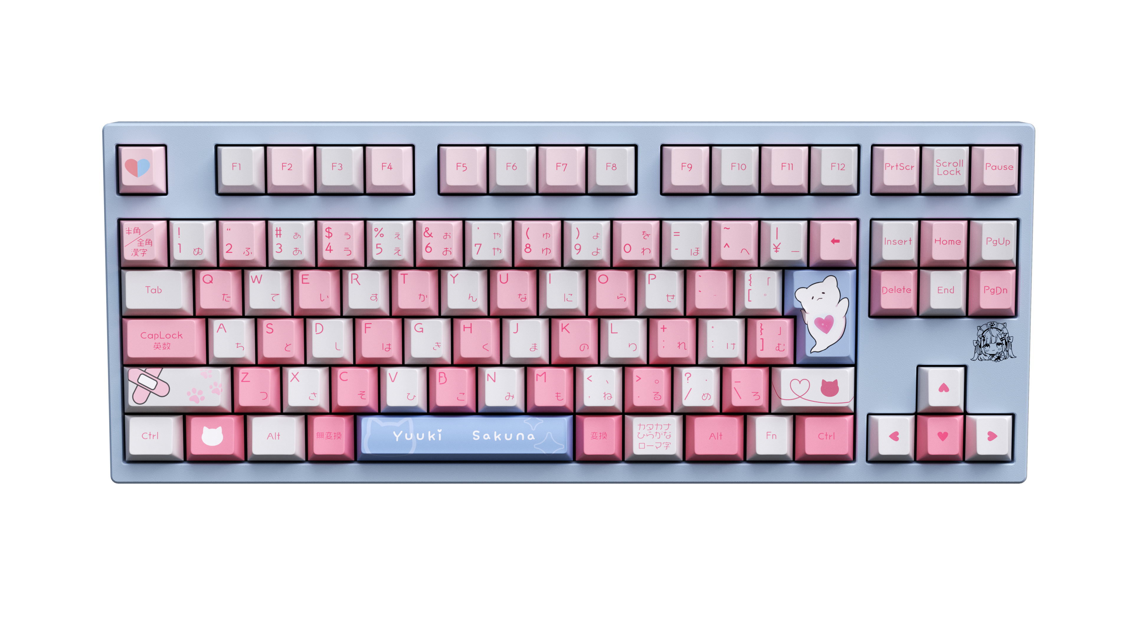 結城さくな×AMICISゲーミングキーボード、マウスパッド、特典カードセット VTuber・結城さくなの推し活するならコレ！ 本人監修ゲーミング